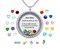 Thanks For Being My Mom Birthstone Necklace Floating Locket - Best Mother's Day Gifts for Mom, Women - Unique Gag Present Idea for Her from Daughter or Son -Top Birthday Gift